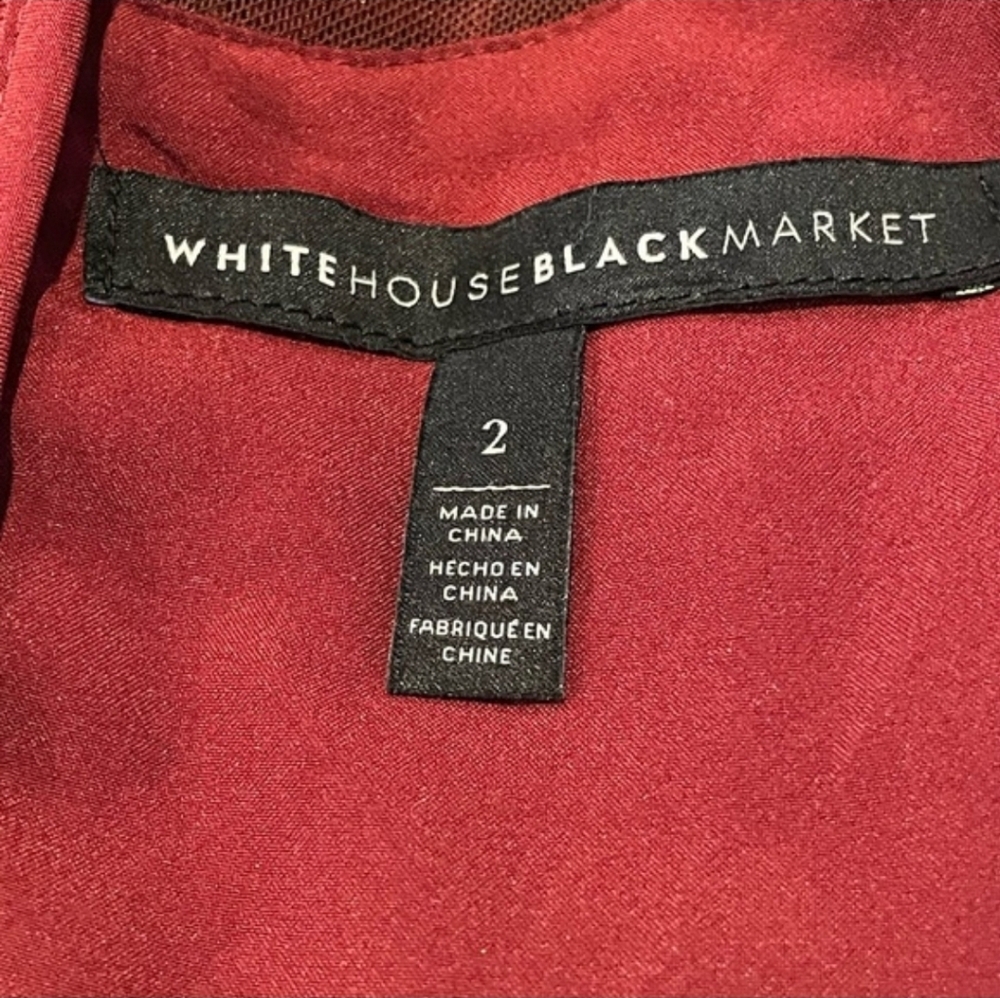 White House Black Market Red Lace Dress - Picture 6 of 6